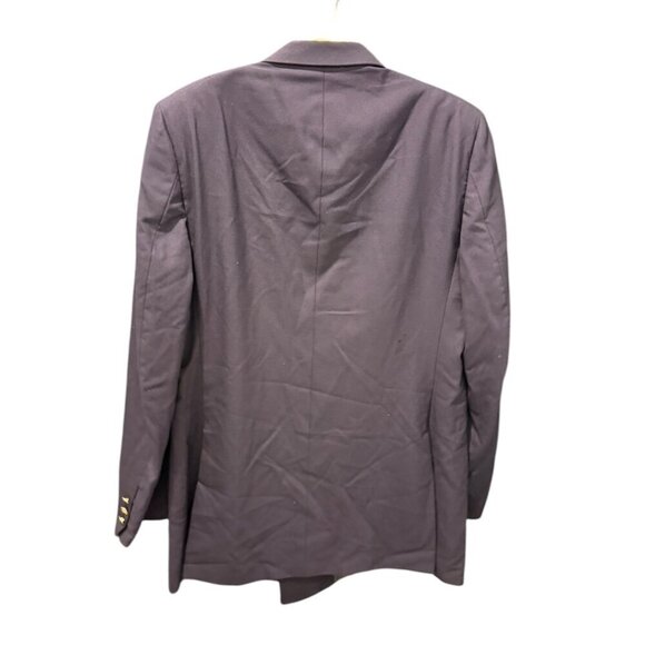 BURBERRY vintage double breasted blazer gold buttons size 44 long jacket suit - Picture 3 of 15